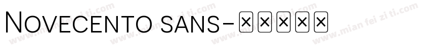 Novecento sans字体转换